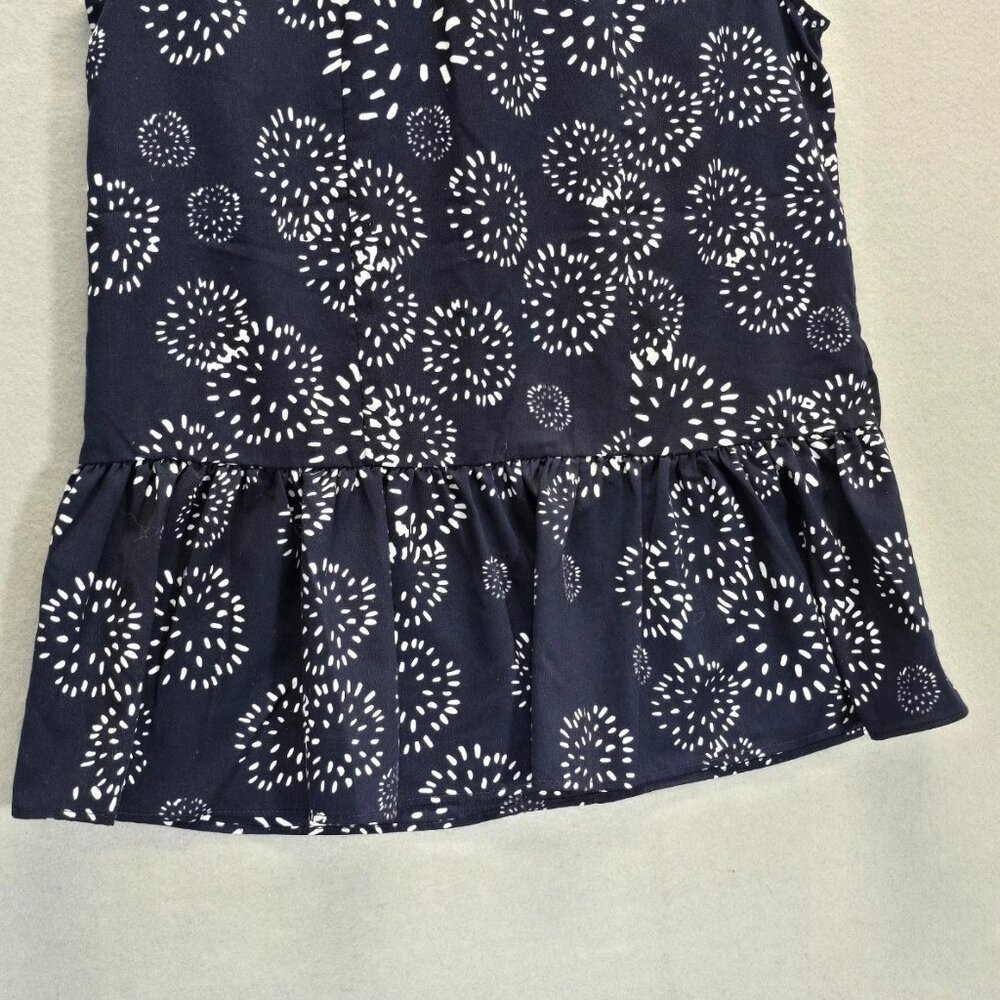 Cabi Womens Sleeveless Dandelion Wish Navy Blue Top Blouse Button Up Size XS - Picture 4 of 8